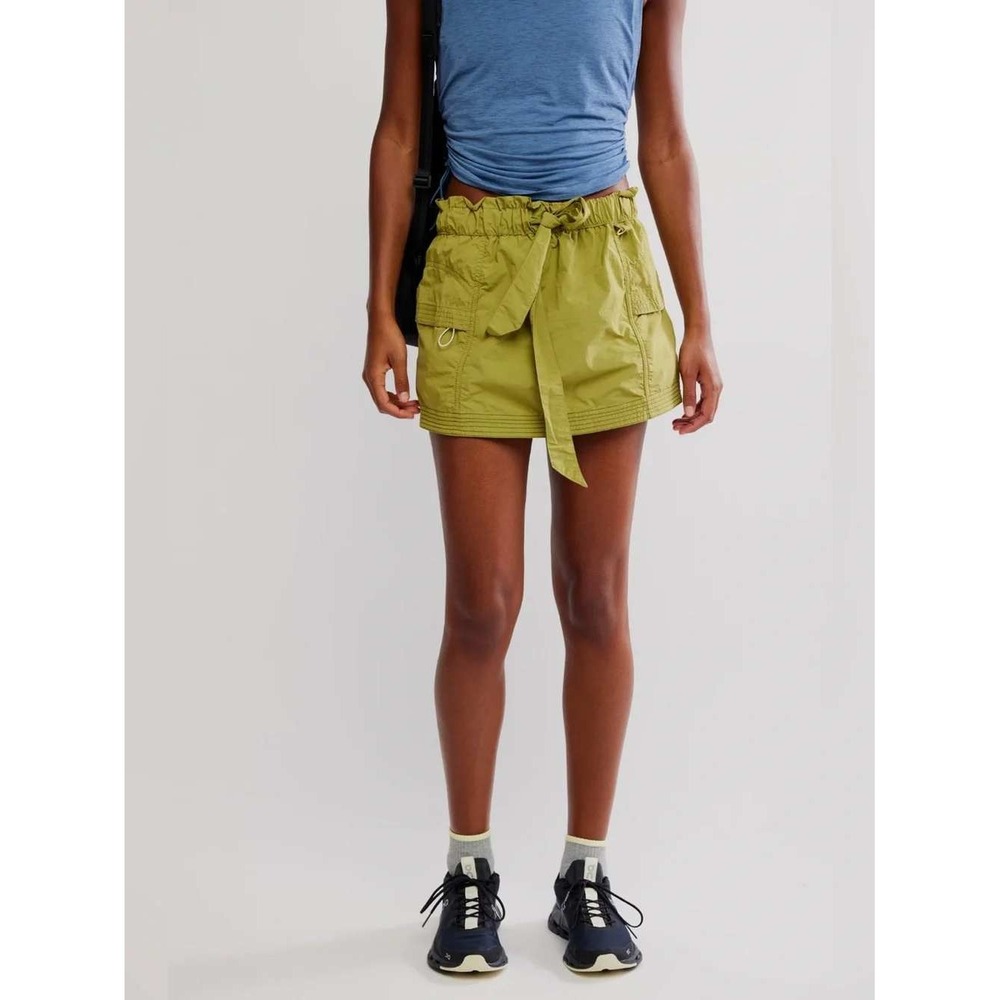 NWT FP Movement Free People In The Wild Skort Medium Olive Green Cargo Athletic